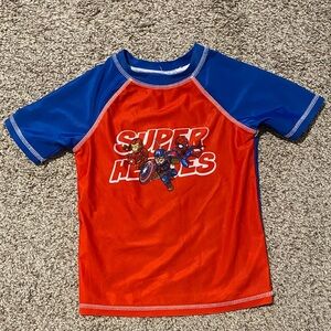 Marvel Superheroes Red and Blue Rashguard